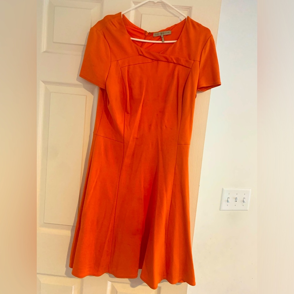 Halston Heritage Orange Dress